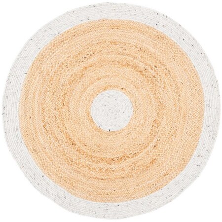 Safavieh 4 x 6 ft. Braided Contemporary Oval Rug, Light Grey & Natural BRD910F-4OV